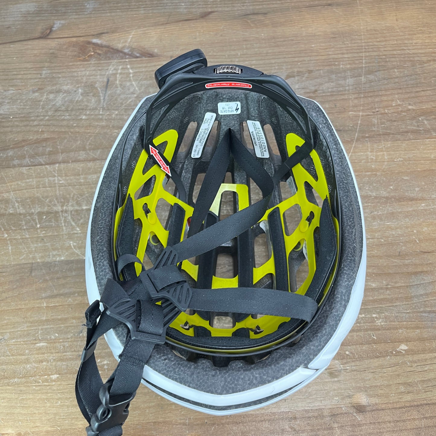 Worn Once! Specialized Propero 3 Mips & Angi Small 51-56cm Cycling Helmet White