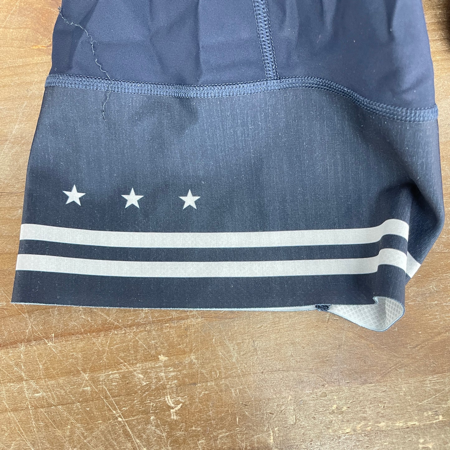 Rapha Proteam XL Navy/White Road Bike Cycling Bib Shorts 225g Stars and Stripes