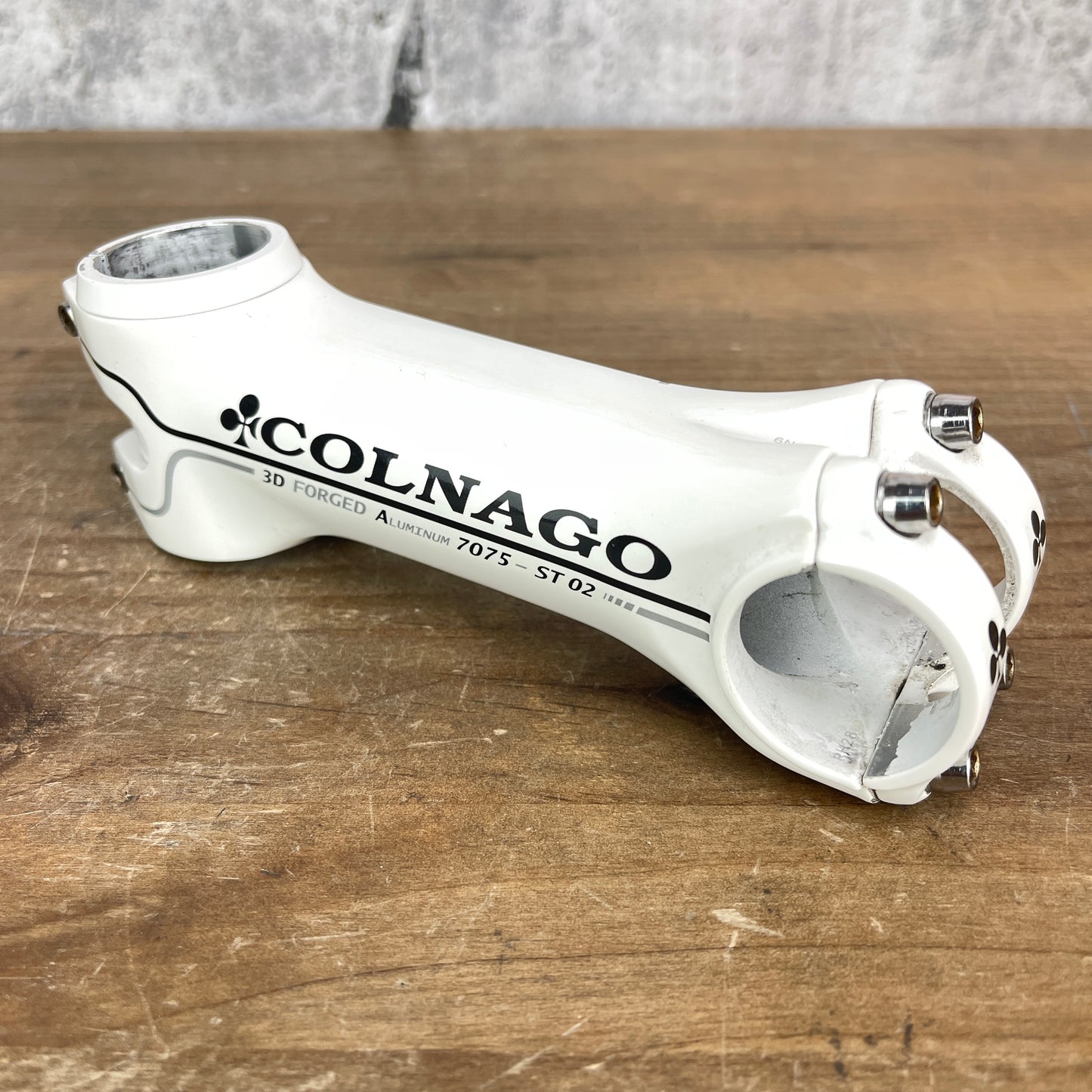 Colnago ST 02 120mm Adjustable Angle Alloy White Stem 31.8" 1 1/8"