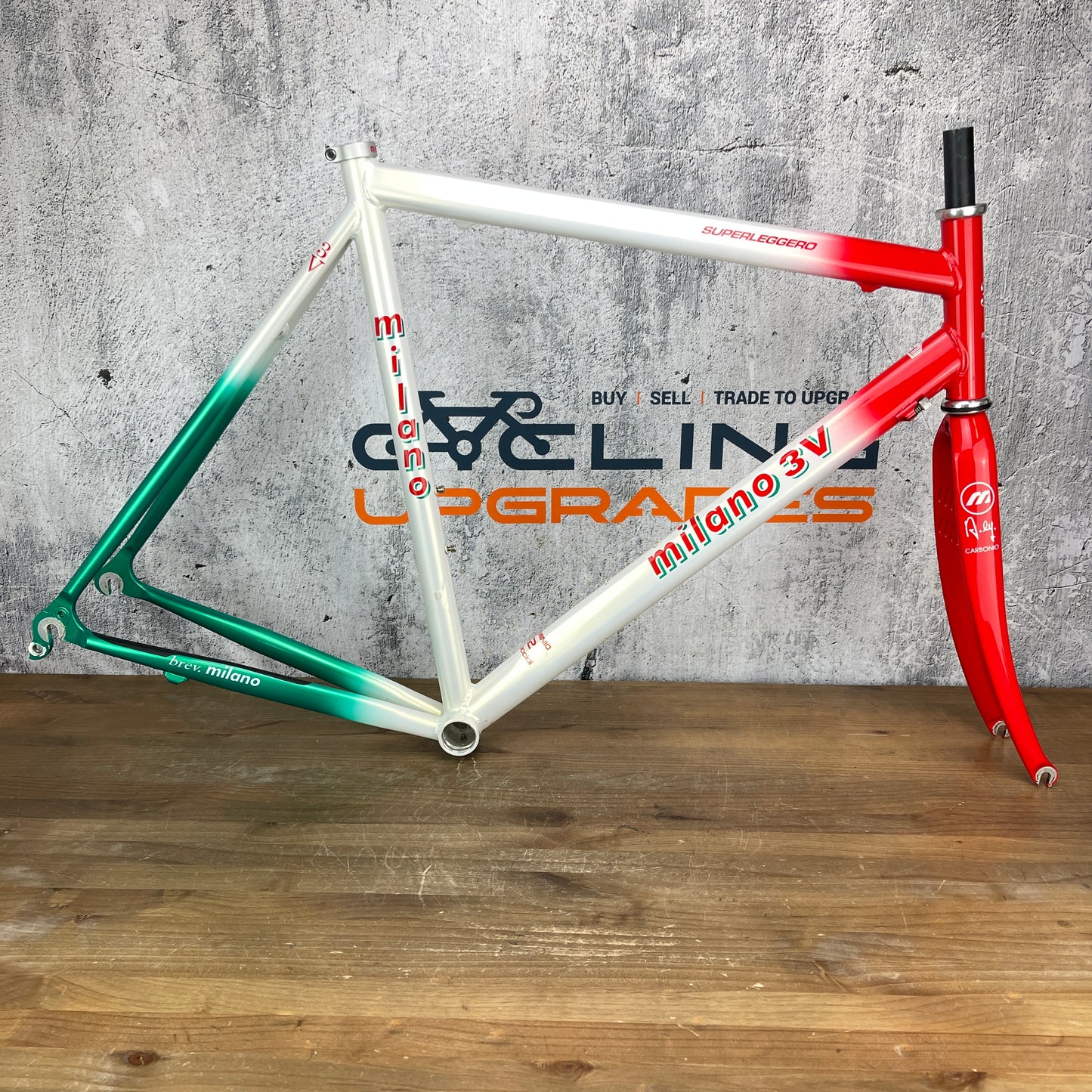 Alberto Masi Milano 3V Superleggero U2 56cm Rim Brake 3V Alloy Frameset 1636g