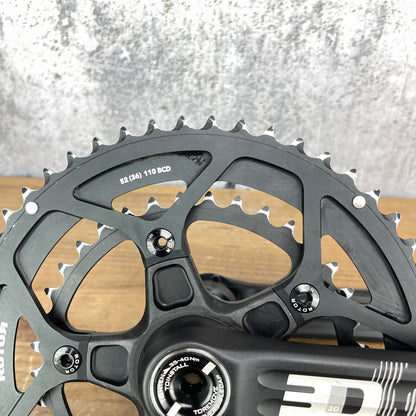 Rotor 3D30 172.5mm Alloy Road Bike Crankset 52/36t 110BCD 5-Bolt 714g