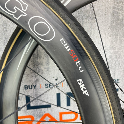 Colnago CW50TU Carbon Tubular Wheelset 700c Rim Brake + Michelin Pro 4