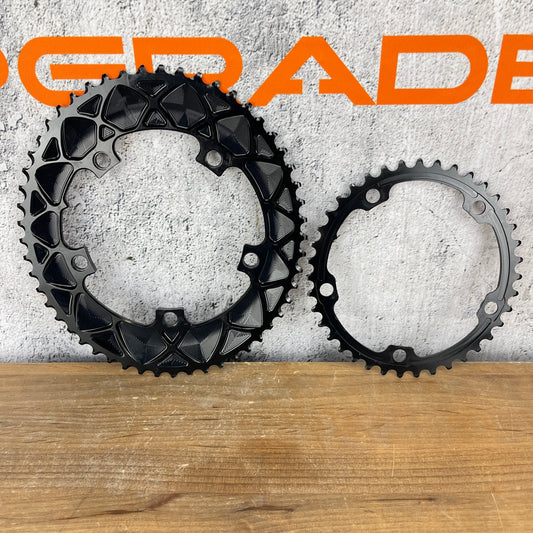 Absolute Black Premium Oval 5-Bolt 130BCD 53/39t Chainrings Set