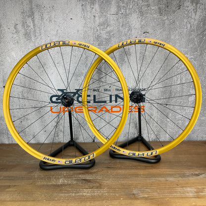 New! Velocity Aileron Alloy Tubeless Wheelset 700c Disc Brake Gold 1775g