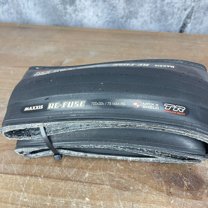 Pair Maxxis Refuse 700c x 32mm Tubeless Road Bike Tires