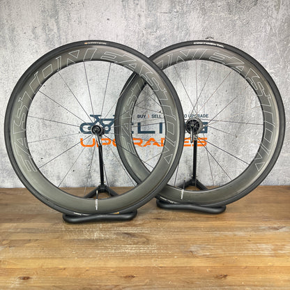 Easton EC90 Aero Carbon Tubular Wheelset 700c Rim Brake + Continentals 1341g