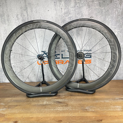 Easton EC90 Aero Carbon Tubular Wheelset 700c Rim Brake + Continentals 1341g