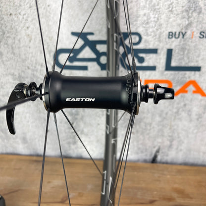 Easton EC90 Aero Carbon Tubular Wheelset 700c Rim Brake + Continentals 1341g