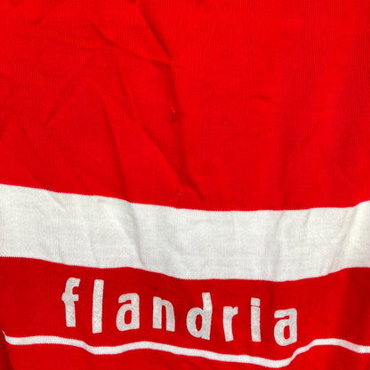 Vintage Flandria Men's Large Short Sleeve Wool Cycling Jersey