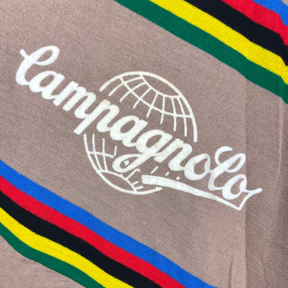 Vintage Campagnolo World Champion Stripes Wool Cycling Jersey by Giordana