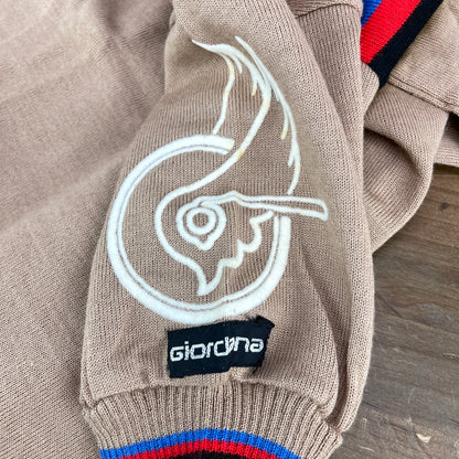 Vintage Campagnolo World Champion Stripes Wool Cycling Jersey by Giordana