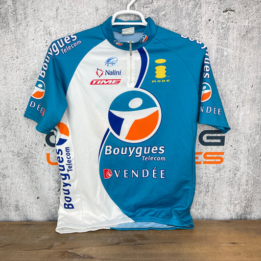Vintage! Nalini Bouygues Telecom Vendee XL Size 6 Men's Cycling Jersey Short Sleeve
