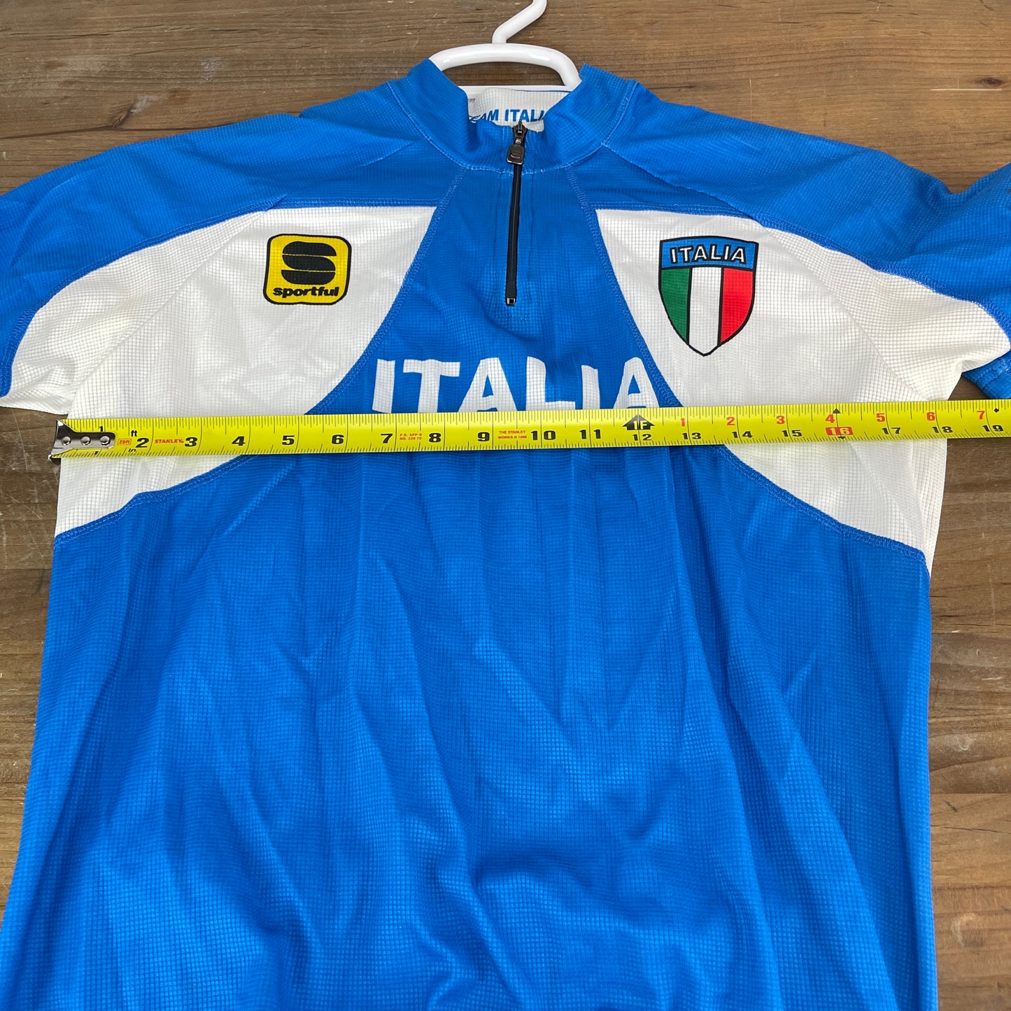 Sportful Team Italia Medium Blue Men's Road Bike Cycling Jersey Short Sleeve