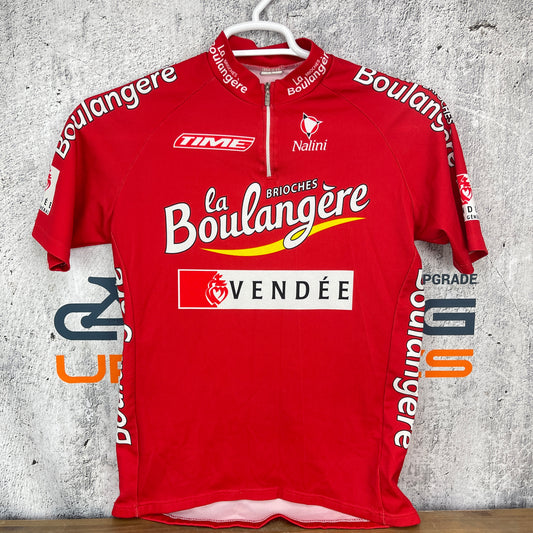 Nalini La Brioches Boulangere Size 4 Large Men's Red Cycling Jersey Short Sleeve