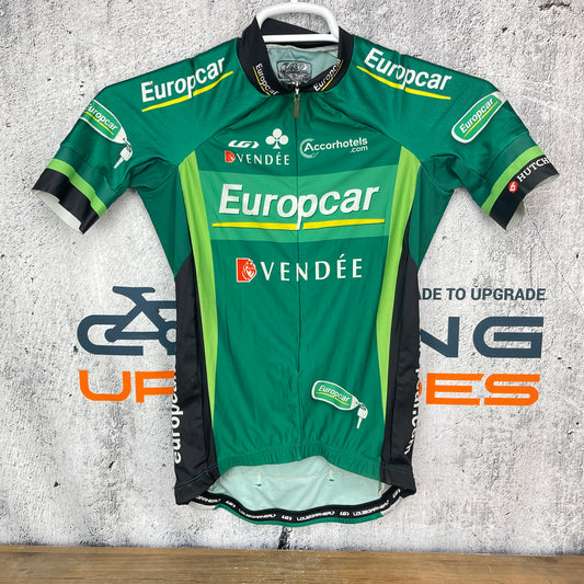 Louis Garneau Europcar Vendee Medium Men's Green Cycling Jersey Short Sleeve