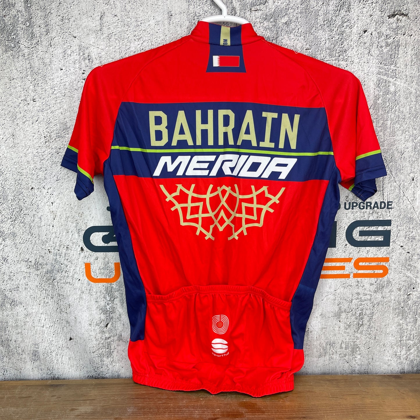 Sportful Bahrain Merida XL Men's Cycling Jersey Short Sleeve