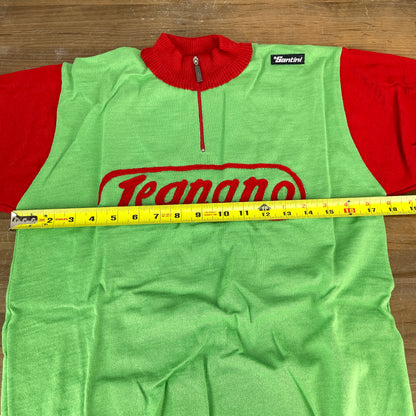 SMS Santini Vintage Legnano Men's Medium Short Steeve Wool Cycling Jersey