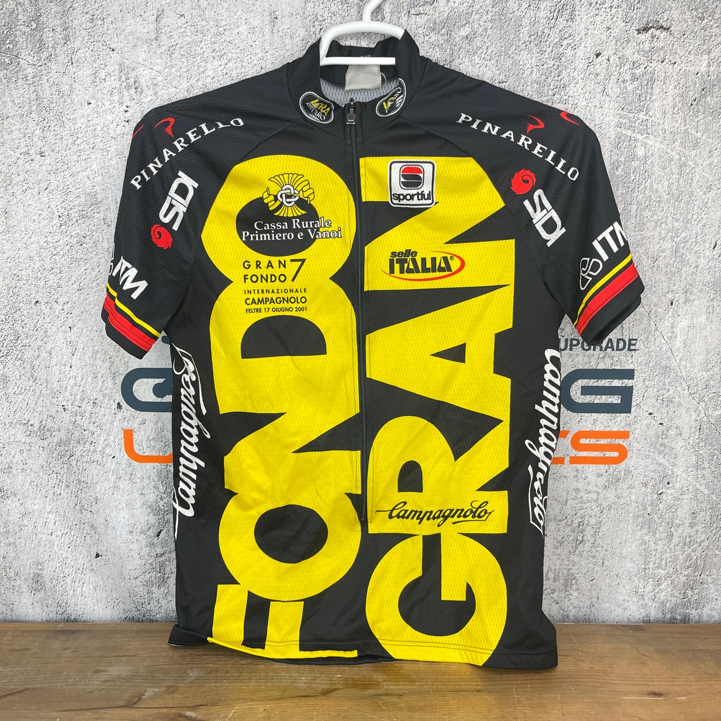 2001 Cassa Rurale Primiero e Vanoi Gran Fondo XL Men's Cycling Jersey Short Sleeve