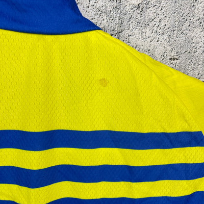 Pinarello Metouro Mobili Large Yellow/Blue Men's Cycling Jersey Short Sleeve