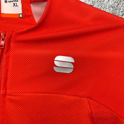 Sportful Evo XL Men's Short Sleeve Red Fire Full Zipper Cycling Jersey