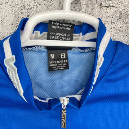 Verge Vecchio's Bicicletteria Medium Men's Blue Cycling Jersey Short Sleeve