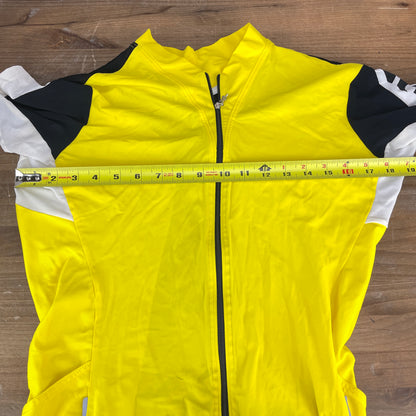 Assos SS.13 Large Men's Short Sleeve Yellow Cycling Jersey