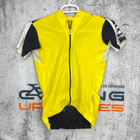 Assos SS.13 Large Men's Short Sleeve Yellow Cycling Jersey
