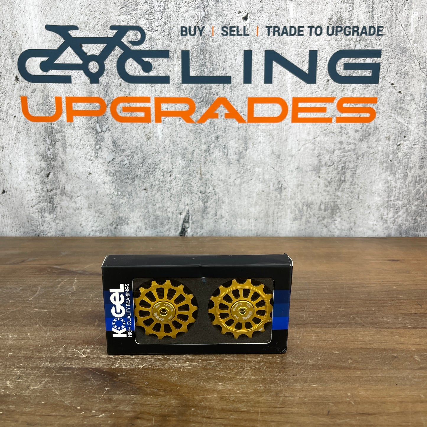 New! Kogel 14/14t Oversized Derailleur Pulley Wheels SRAM Eagle 12 Speed (Gold)