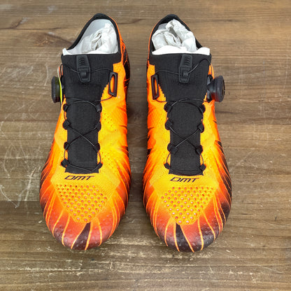 New! DMT KR1 42.5 (EU) 9 (US) Carbon Road Cycling Shoes 3-Bolt Black/Orange