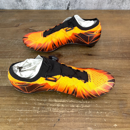 New! DMT KR1 42.5 (EU) 9 (US) Carbon Road Cycling Shoes 3-Bolt Black/Orange