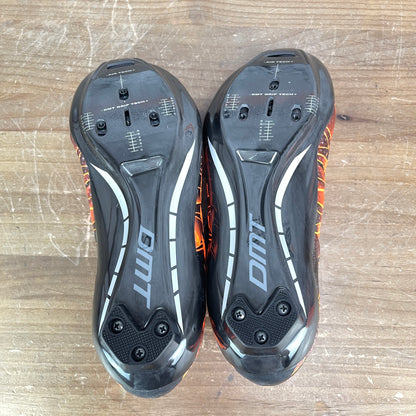 New! DMT KR1 42.5 (EU) 9 (US) Carbon Road Cycling Shoes 3-Bolt Black/Orange