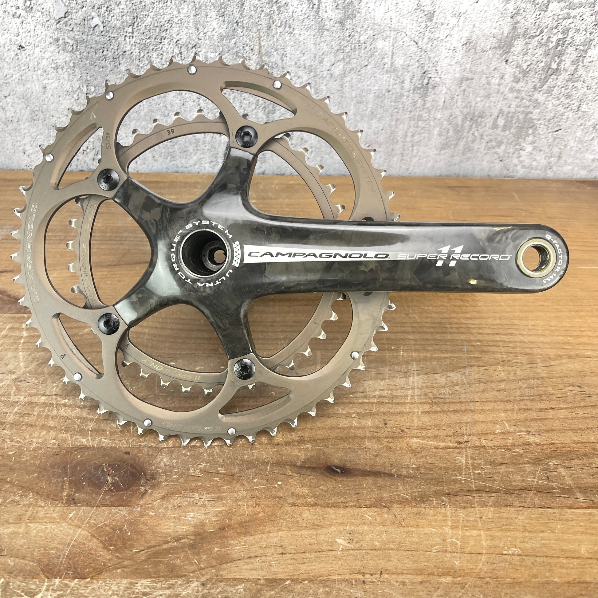 Campagnolo Super Record 11 Carbon Crankset 53/39t 11-Speed 5-B –