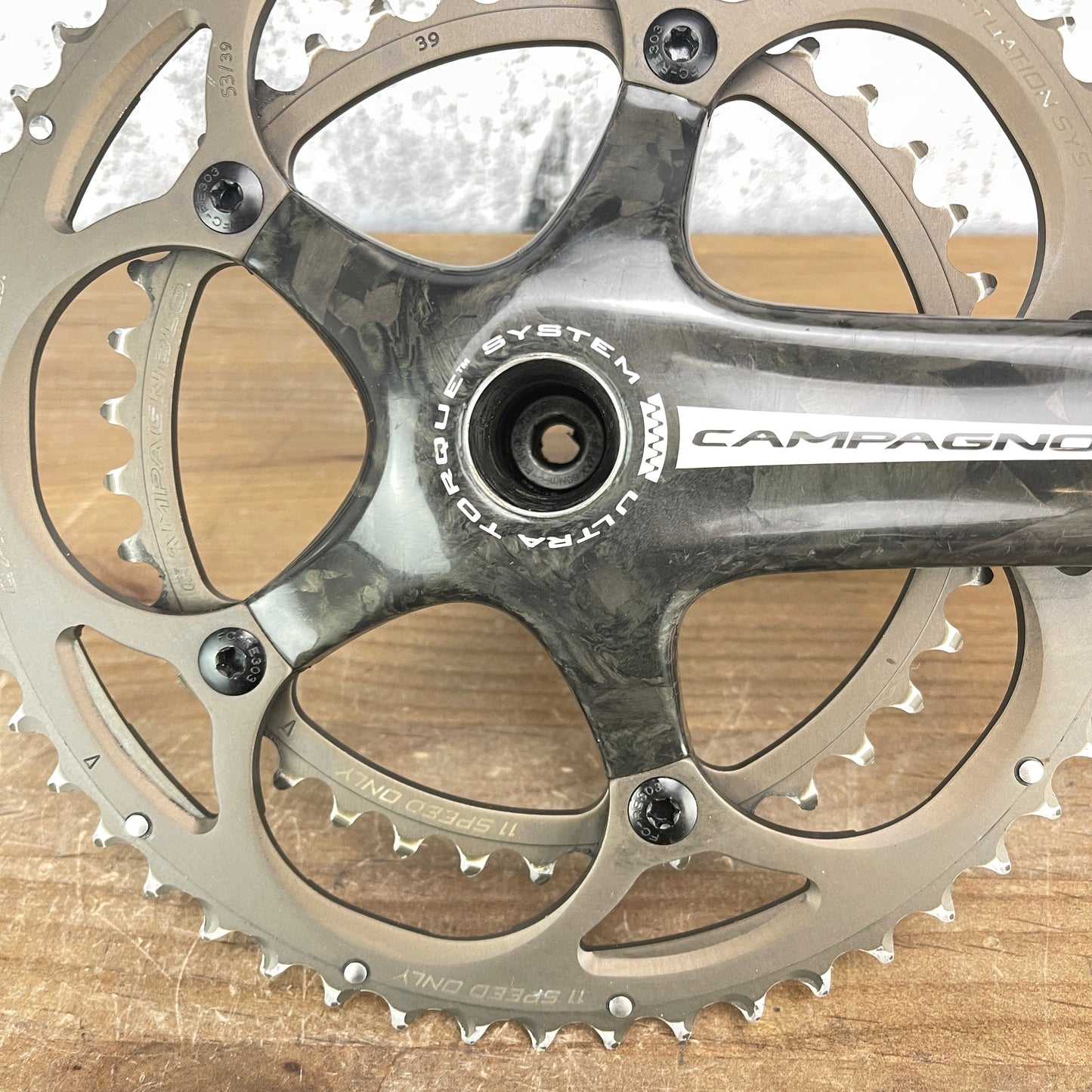 Campagnolo Super Record 11 172.5mm Carbon Crankset 53/39t 11-Speed 5-Bolt