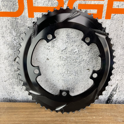 Absolute Black Oval 53/39t 130BCD Road Bike Chainring Set 5-Bolt