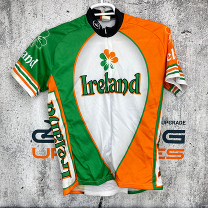 Vintage Ireland Medium Men's Short Sleeve  Cycling Jersey