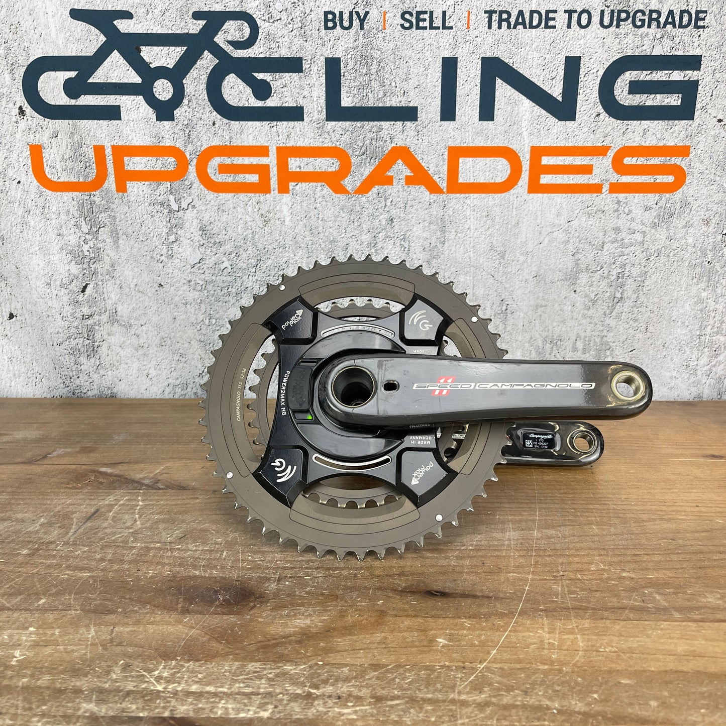 Campagnolo Super Record Carbon Power2max NG 52/36t 170mm Power Meter Crankset