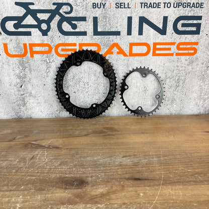 Absolute Black 53/39t Oval Chainrings fits Campagnolo 4-Arm 145/112BCD Cranks