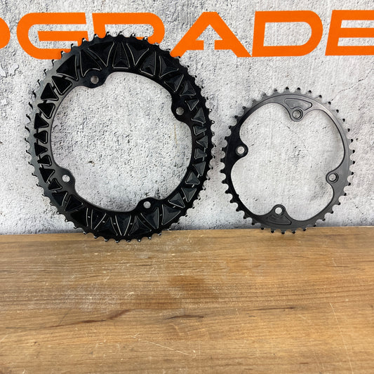 Absolute Black 53/39t Oval Chainrings fits Campagnolo 4-Arm 145/112BCD Cranks