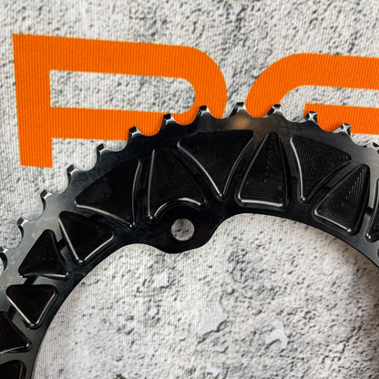 Absolute Black 53/39t Oval Chainrings fits Campagnolo 4-Arm 145/112BCD Cranks