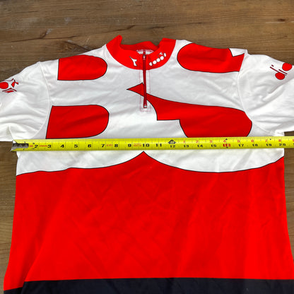 Diadora Vintage Size 5 XL Men's Short Sleeve Bicisport Cycling Jersey
