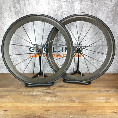 Lightweight Meilenstein Schwarz Ed 16/20 Carbon Tubular Wheelset 700c 1100g