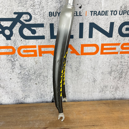 Litespeed Carbon 1 1/8" 45mm Rake 198mm steerer Road Bike Rigid Carbon Fork 465g