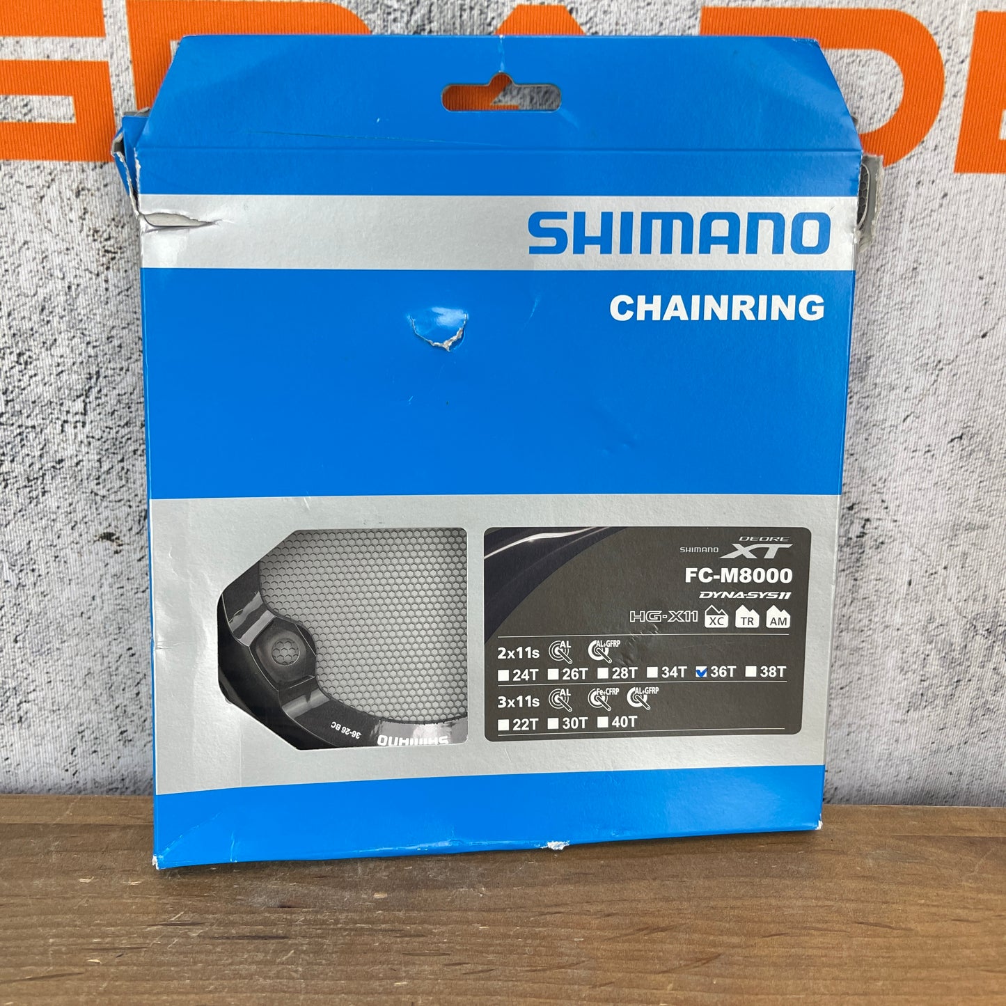 New! Shimano Deore XT HG-X11 36t 96BCD 11-Speed Bike Chainring
