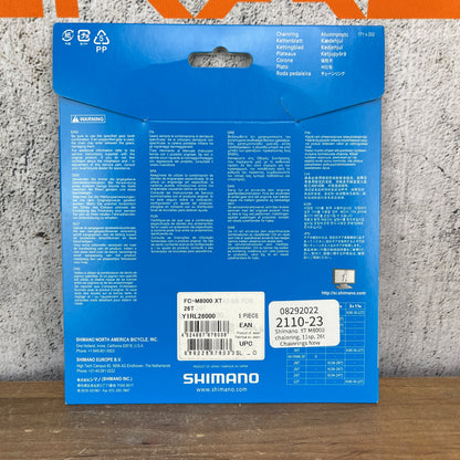 New! Shimano Deore XT FC-M8000 2x 26t 64BCD Bike Chainring 11-Speed