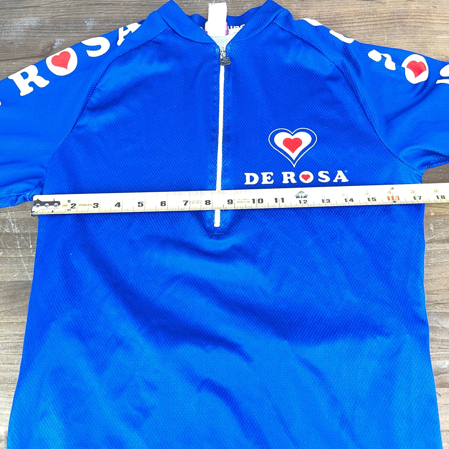 Giordana Vintage De Rosa Men's Short Sleeve Cycling Jersey Half Zip
