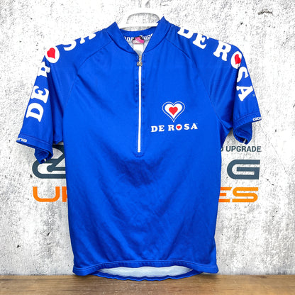 Giordana Vintage De Rosa Men's Short Sleeve Cycling Jersey Half Zip