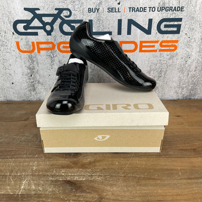 Giro Factor Techlace Mens 46.5 (EU) 12.5 (US) Road Cycling Shoes 3-Bolt Black