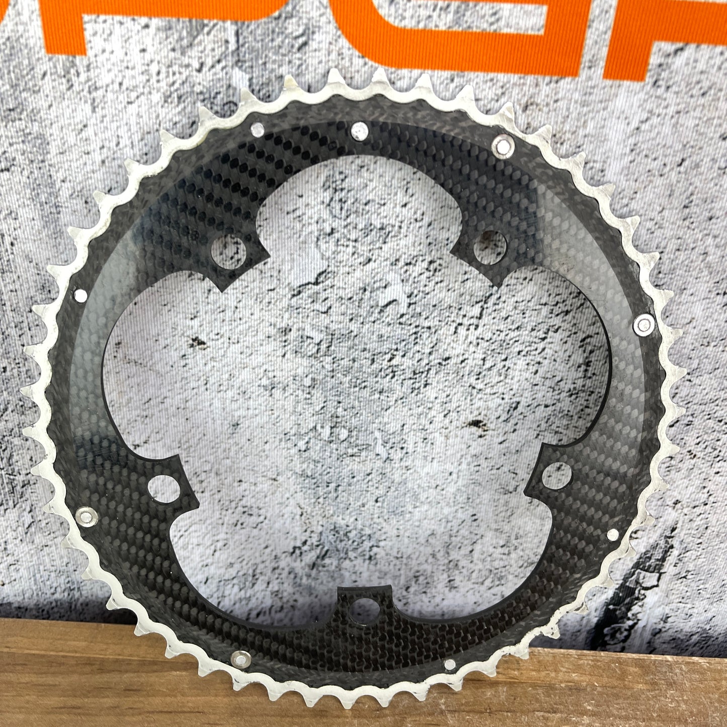 Carbon-Ti 50/39t 130BCD Carbon Titanium Chainring Set 5-Bolt