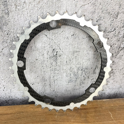 Carbon-Ti 50/39t 130BCD Carbon Titanium Chainring Set 5-Bolt