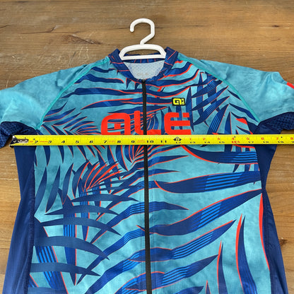 New w/ Tags! Ale PRR Men's XL Petroleum Blue Sunset Short Sleeve Cycling Jersey